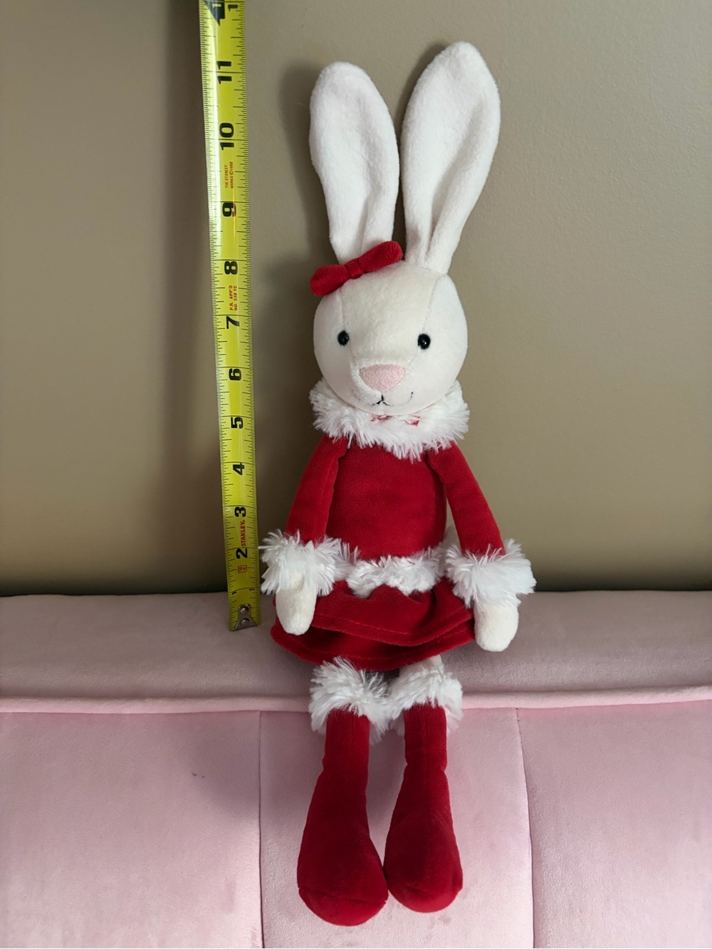 Jellycat Christmas Bitsy Bunny stuffed animal - Picture 5 of 8